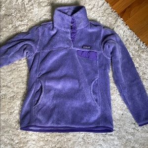 purple patagonia fleece